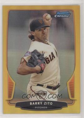 2013 Bowman Chrome - [Base] - Gold Refractor #85 - Barry Zito /50 [EX to NM]