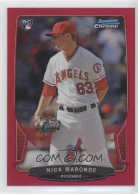 2013 Bowman Chrome - [Base] - Magenta Refractor #130 - Nick Maronde /35