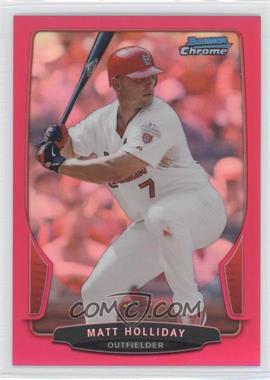 2013 Bowman Chrome - [Base] - Magenta Refractor #167 - Matt Holliday /35