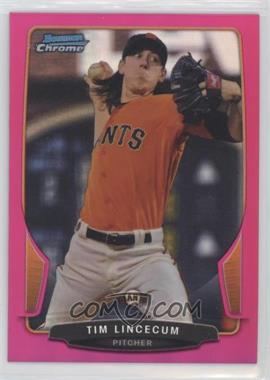 2013 Bowman Chrome - [Base] - Magenta Refractor #20 - Tim Lincecum /35