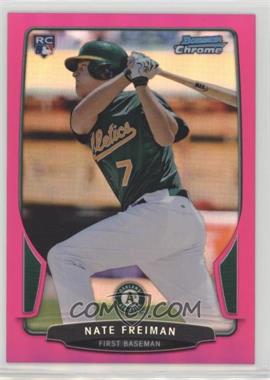 2013 Bowman Chrome - [Base] - Magenta Refractor #202 - Nate Freiman /35