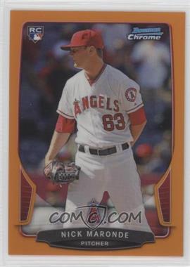 2013 Bowman Chrome - [Base] - Orange Refractor #130 - Nick Maronde /25