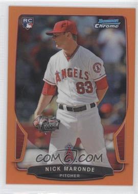 2013 Bowman Chrome - [Base] - Orange Refractor #130 - Nick Maronde /25