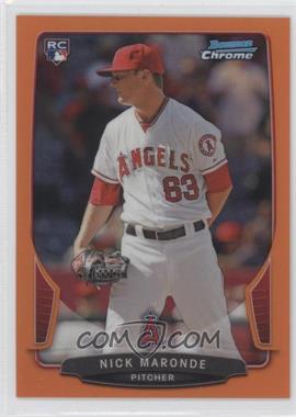 2013 Bowman Chrome - [Base] - Orange Refractor #130 - Nick Maronde /25