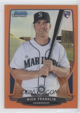 2013 Bowman Chrome - [Base] - Orange Refractor #140 - Nick Franklin /25