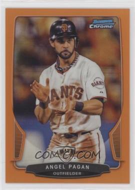 2013 Bowman Chrome - [Base] - Orange Refractor #176 - Angel Pagan /25