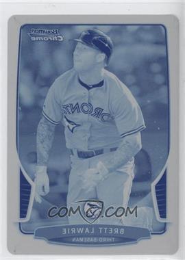 2013 Bowman Chrome - [Base] - Printing Plate Cyan #153 - Brett Lawrie /1