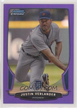 2013 Bowman Chrome - [Base] - Purple Refractor #100 - Justin Verlander /199