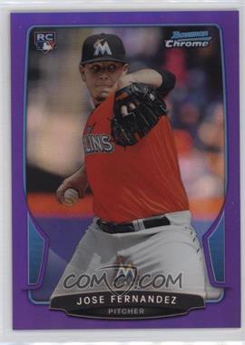 2013 Bowman Chrome - [Base] - Purple Refractor #103 - Jose Fernandez /199