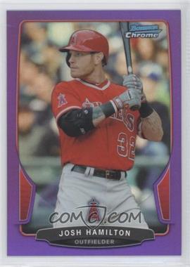 2013 Bowman Chrome - [Base] - Purple Refractor #110 - Josh Hamilton /199