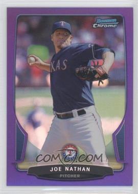 2013 Bowman Chrome - [Base] - Purple Refractor #124 - Joe Nathan /199