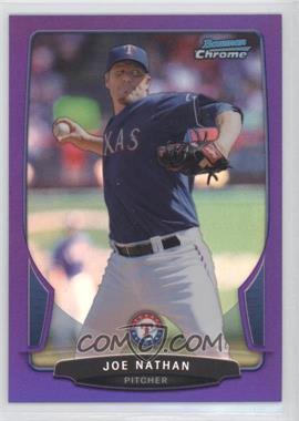 2013 Bowman Chrome - [Base] - Purple Refractor #124 - Joe Nathan /199