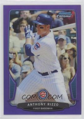 2013 Bowman Chrome - [Base] - Purple Refractor #129 - Anthony Rizzo /199