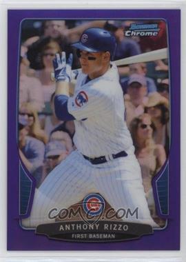 2013 Bowman Chrome - [Base] - Purple Refractor #129 - Anthony Rizzo /199