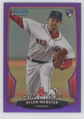 2013 Bowman Chrome - [Base] - Purple Refractor #135 - Allen Webster /199