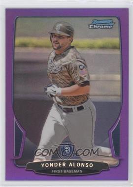 2013 Bowman Chrome - [Base] - Purple Refractor #22 - Yonder Alonso /199