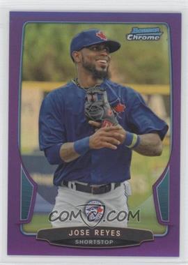 2013 Bowman Chrome - [Base] - Purple Refractor #3 - Jose Reyes /199