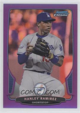 2013 Bowman Chrome - [Base] - Purple Refractor #60 - Hanley Ramirez /199