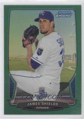 2013 Bowman Chrome - [Base] - Rack Pack Green Refractor #109 - James Shields