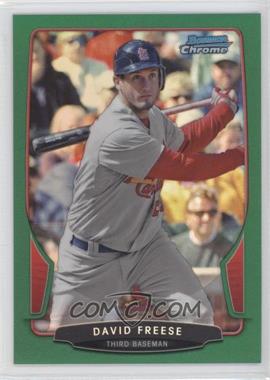 2013 Bowman Chrome - [Base] - Rack Pack Green Refractor #126 - David Freese