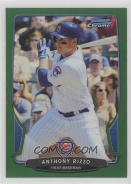 2013 Bowman Chrome - [Base] - Rack Pack Green Refractor #129 - Anthony Rizzo