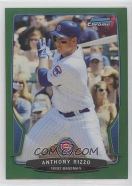 2013 Bowman Chrome - [Base] - Rack Pack Green Refractor #129 - Anthony Rizzo