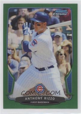 2013 Bowman Chrome - [Base] - Rack Pack Green Refractor #129 - Anthony Rizzo