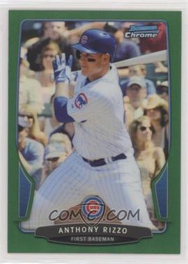 2013 Bowman Chrome - [Base] - Rack Pack Green Refractor #129 - Anthony Rizzo