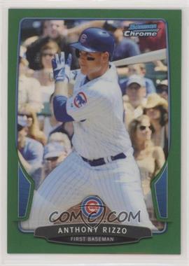 2013 Bowman Chrome - [Base] - Rack Pack Green Refractor #129 - Anthony Rizzo