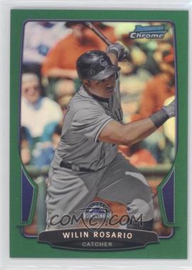 2013 Bowman Chrome - [Base] - Rack Pack Green Refractor #174 - Wilin Rosario