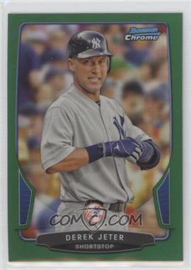 2013 Bowman Chrome - [Base] - Rack Pack Green Refractor #215 - Derek Jeter