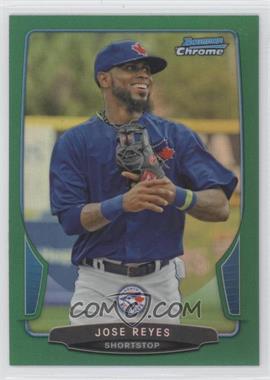 2013 Bowman Chrome - [Base] - Rack Pack Green Refractor #3 - Jose Reyes