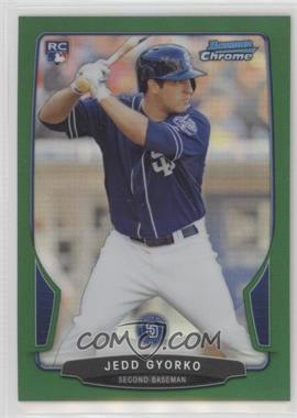 2013 Bowman Chrome - [Base] - Rack Pack Green Refractor #44 - Jedd Gyorko