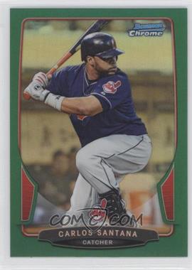 2013 Bowman Chrome - [Base] - Rack Pack Green Refractor #67 - Carlos Santana