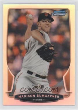 2013 Bowman Chrome - [Base] - Refractor #74 - Madison Bumgarner