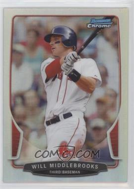2013 Bowman Chrome - [Base] - Refractor #91 - Will Middlebrooks [EX to NM]