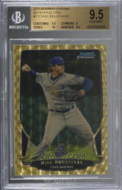 2013 Bowman Chrome - [Base] - Superfractor #122 - Mike Moustakas /1 [BGS 9.5 GEM MINT]