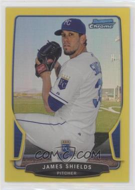 2013 Bowman Chrome - [Base] - Yellow Refractor #109 - James Shields /10