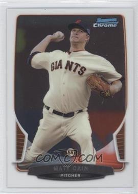 2013 Bowman Chrome - [Base] #150 - Matt Cain