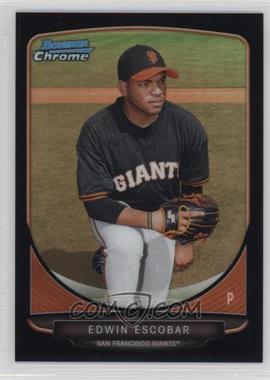 2013 Bowman Chrome - Prospects - Black Refractor #BCP117 - Edwin Escobar /15