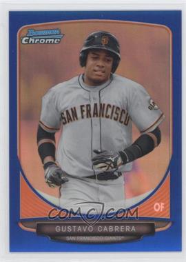 2013 Bowman Chrome - Prospects - Blue Refractor #BCP136 - Gustavo Cabrera /250