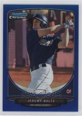 2013 Bowman Chrome - Prospects - Blue Refractor #BCP147 - Jeremy Baltz /250