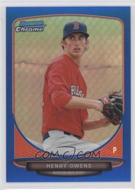 2013 Bowman Chrome - Prospects - Blue Refractor #BCP150 - Henry Owens /250