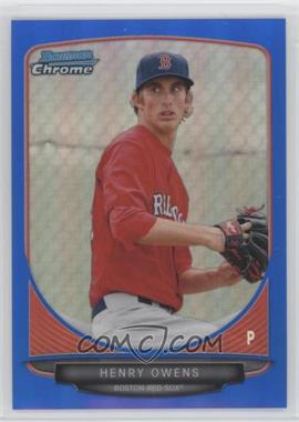 2013 Bowman Chrome - Prospects - Blue Refractor #BCP150 - Henry Owens /250