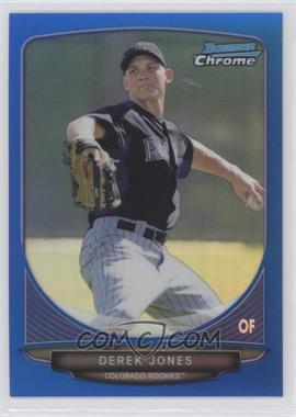 2013 Bowman Chrome - Prospects - Blue Refractor #BCP169 - Derek Jones /250