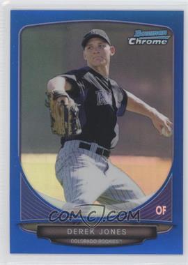 2013 Bowman Chrome - Prospects - Blue Refractor #BCP169 - Derek Jones /250