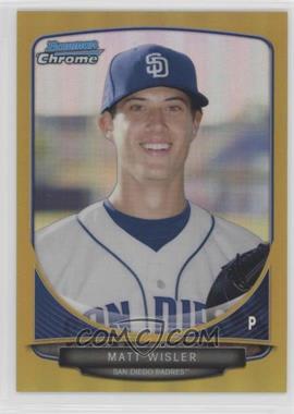 2013 Bowman Chrome - Prospects - Gold Refractor #BCP149 - Matt Wisler /50