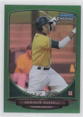 2013 Bowman Chrome - Prospects - Green Refractor #BCP113 - Addison Russell