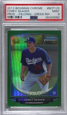 2013 Bowman Chrome - Prospects - Green Refractor #BCP125 - Corey Seager [PSA 9 MINT]