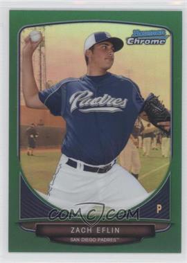 2013 Bowman Chrome - Prospects - Green Refractor #BCP135 - Zach Eflin